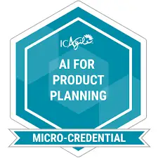 ICAgile AI for Product Planning Micro Credential Accreditation Logo 2