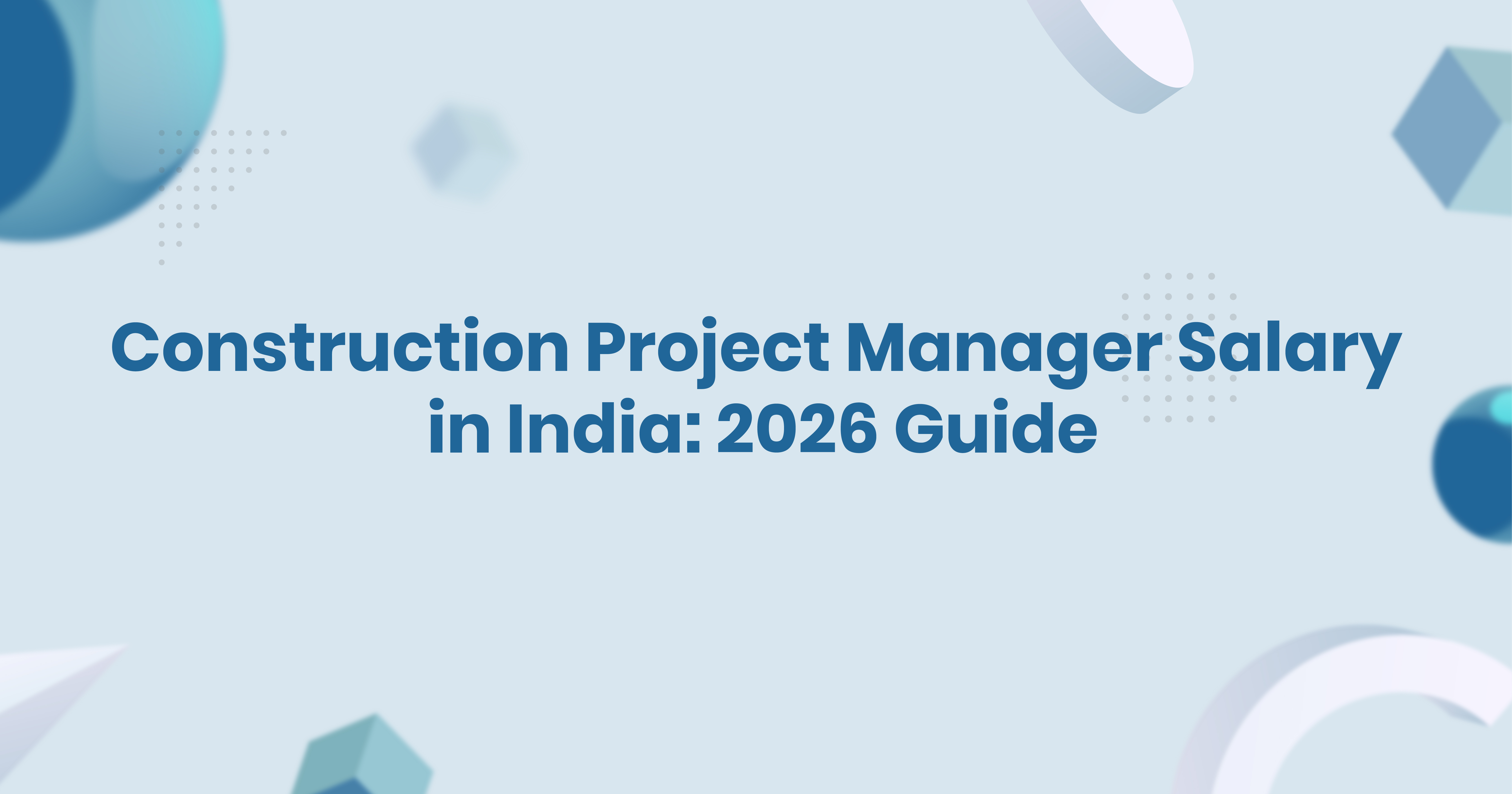 Construction Project Manager Salary