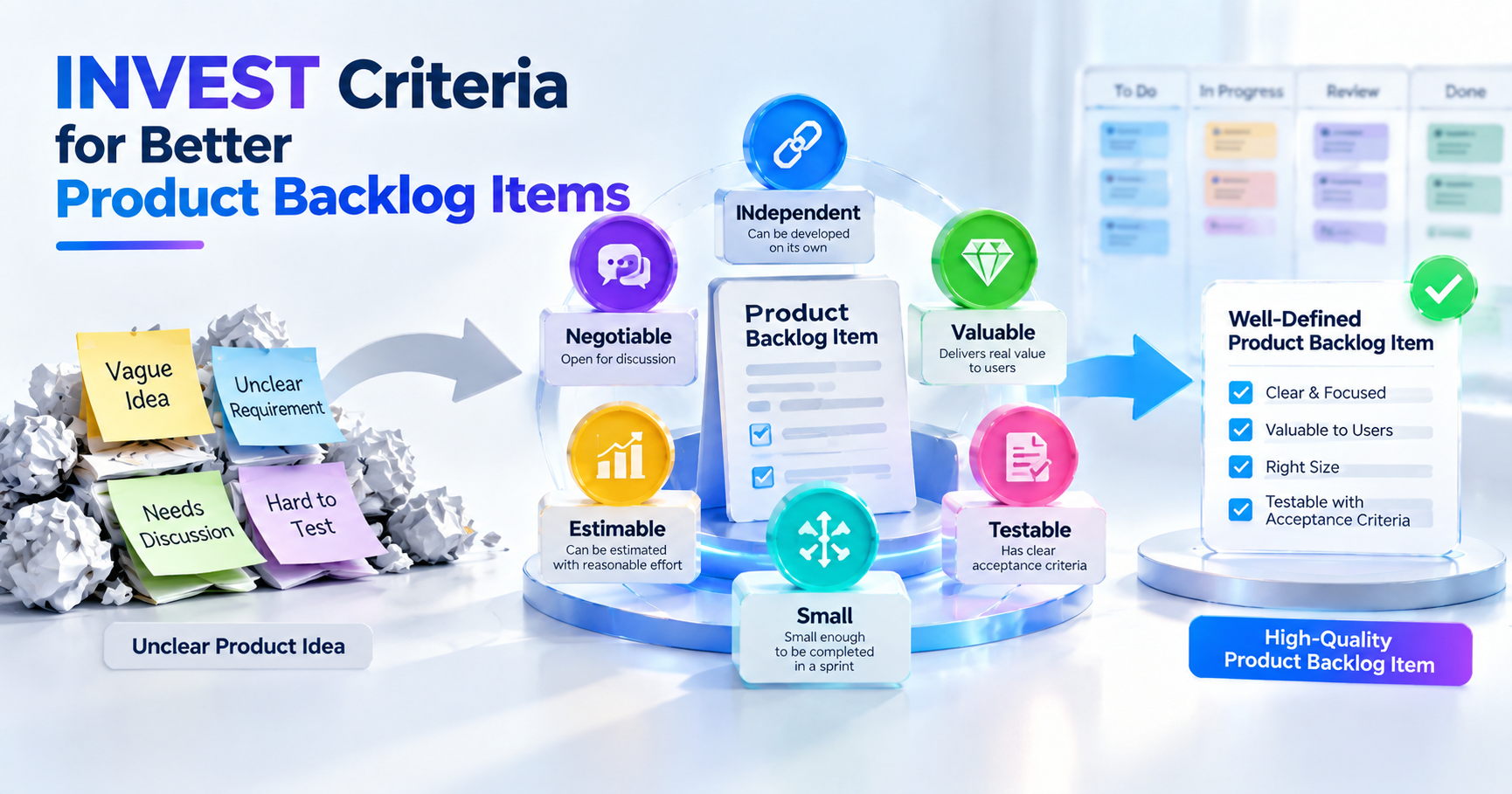 INVEST Criteria for Writing Better Product Backlog Items