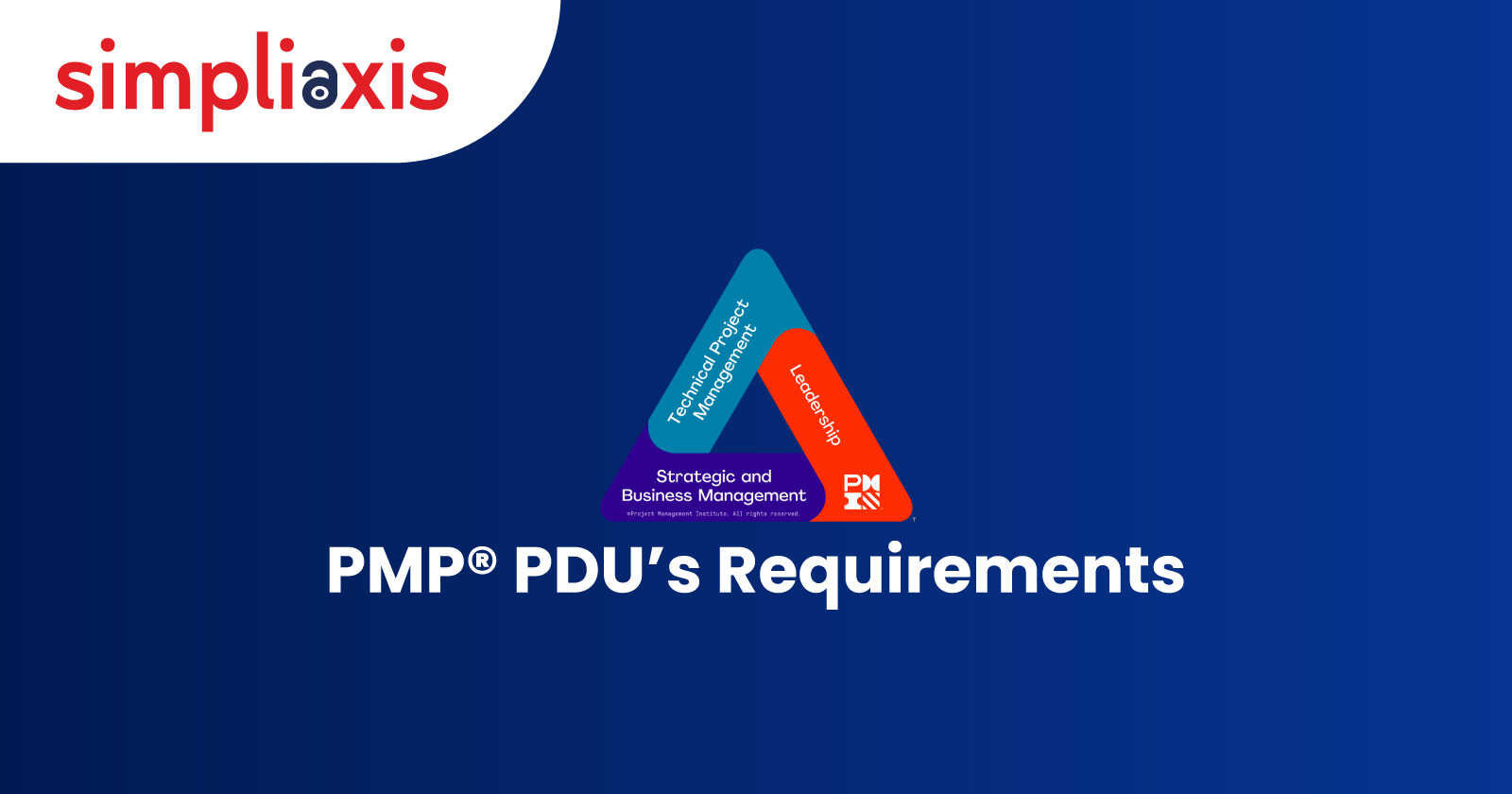 PMP® PDUs Requirements