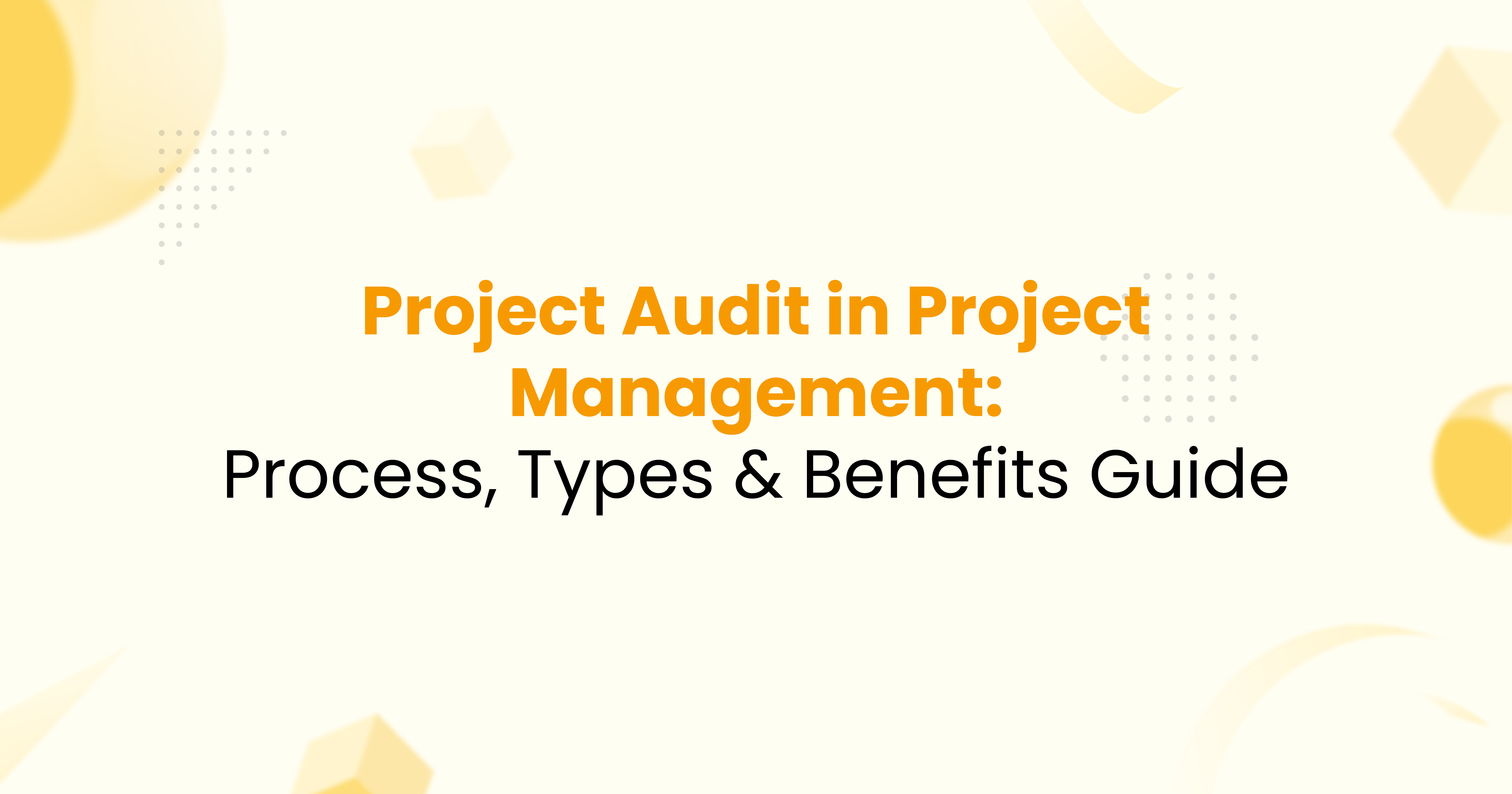 Project Audit in Project Management