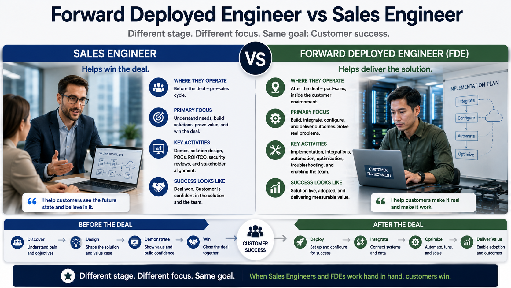 Forward Deployed Engineer vs Sales Engineer