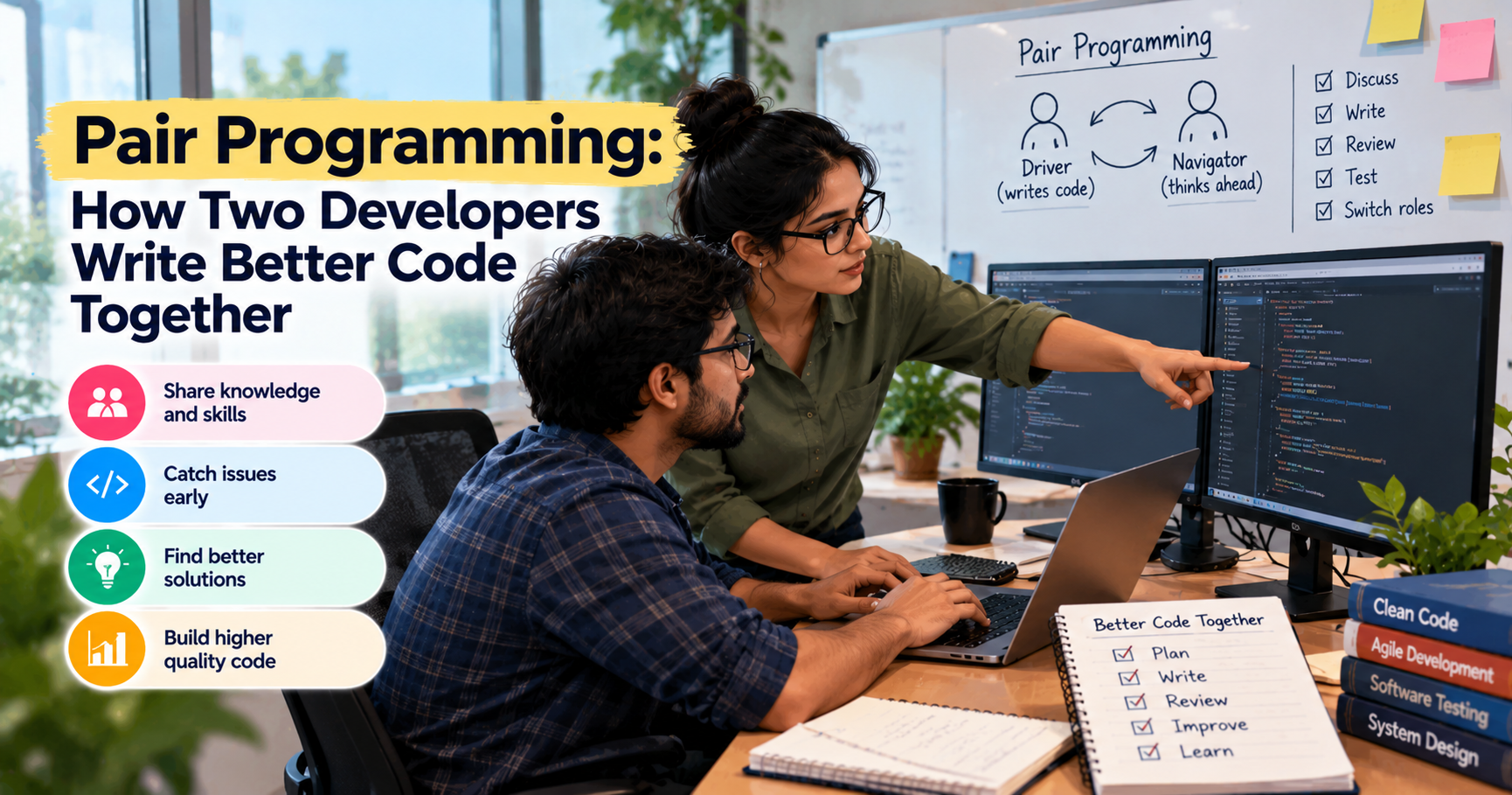 Pair Programming: How Two Developers Write Better Code Together