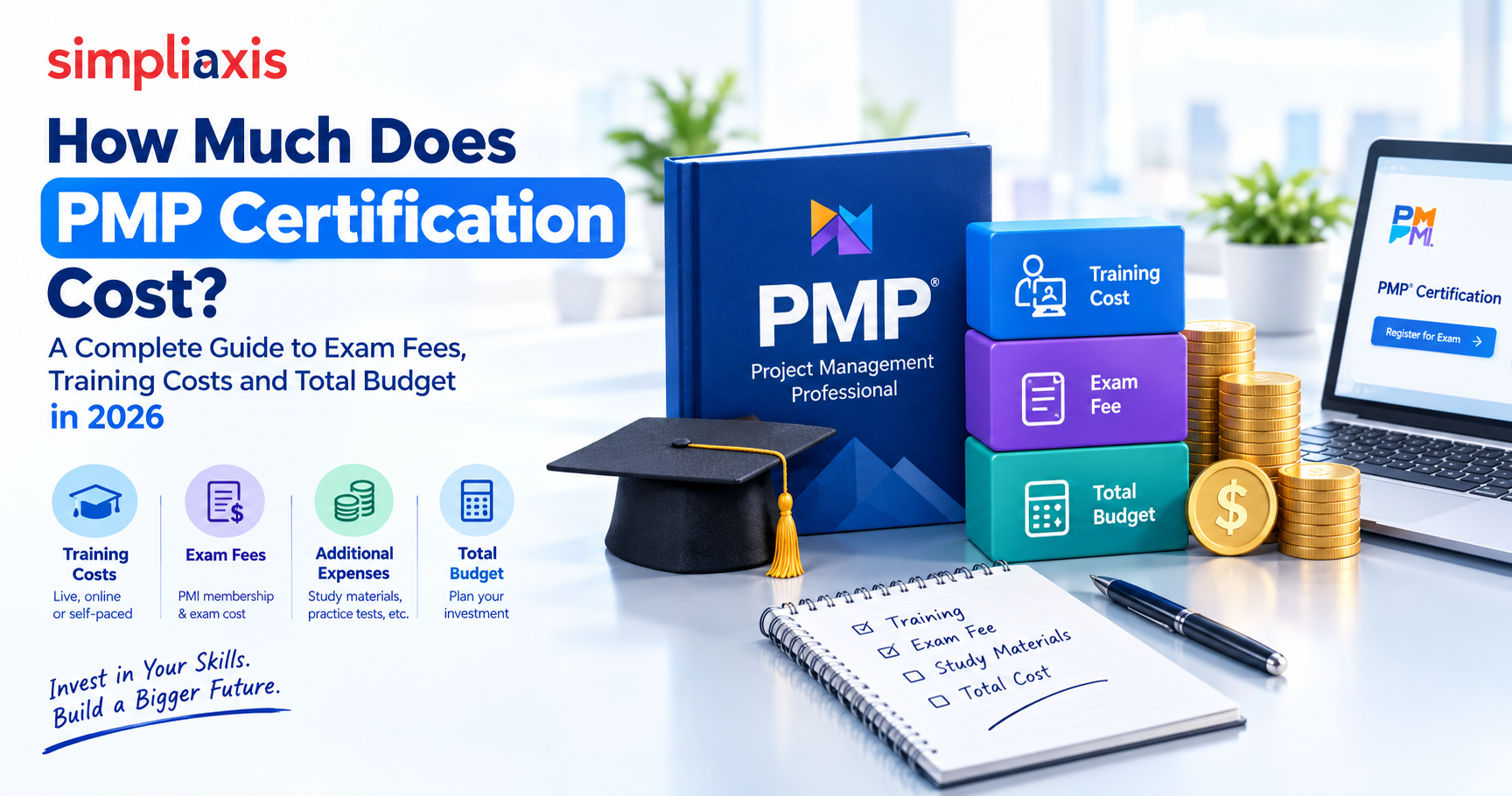 How much does PMP certification cost: breakdown chart of exam fee, training cost and renewal fee for 2026