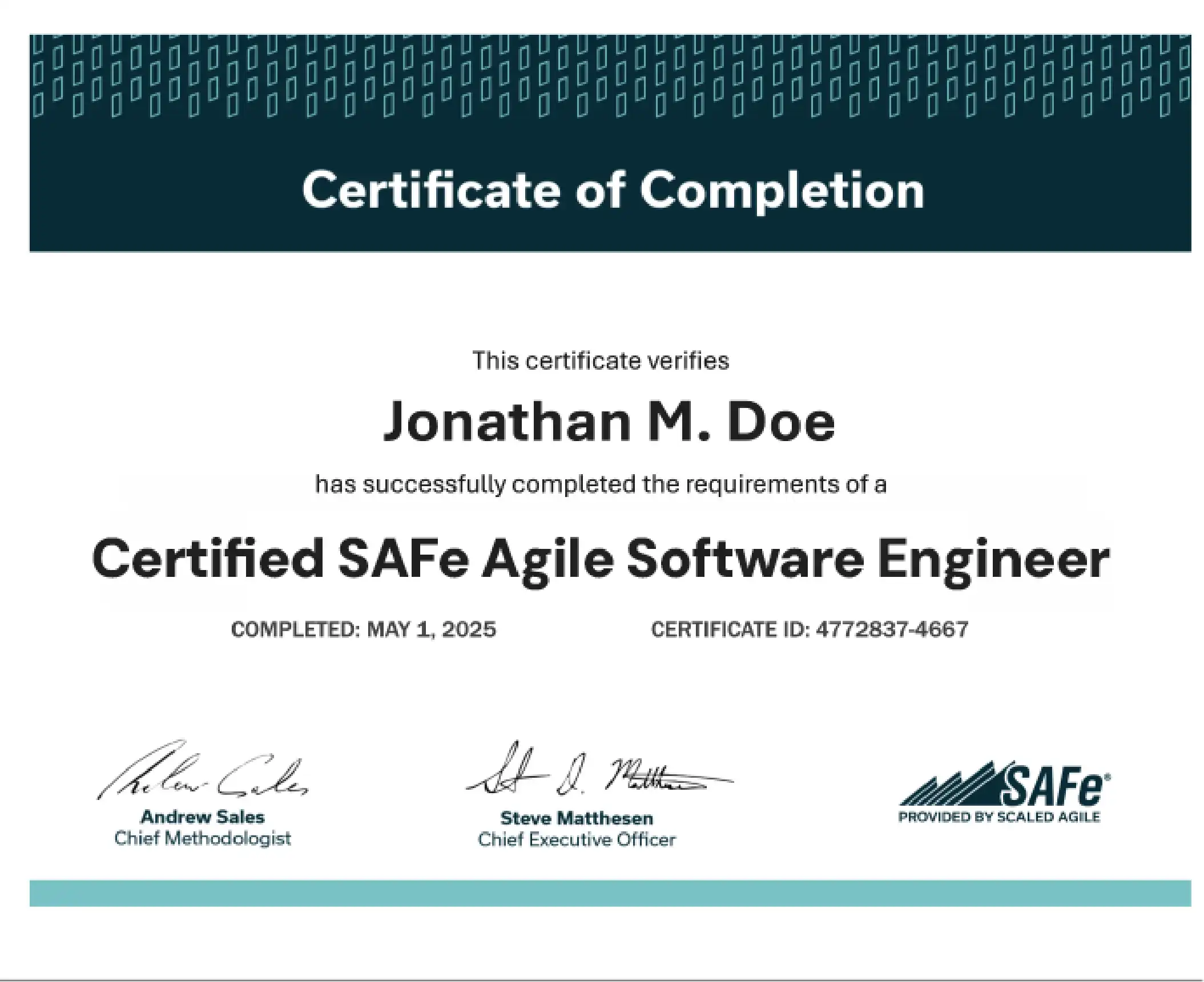 Certification Image