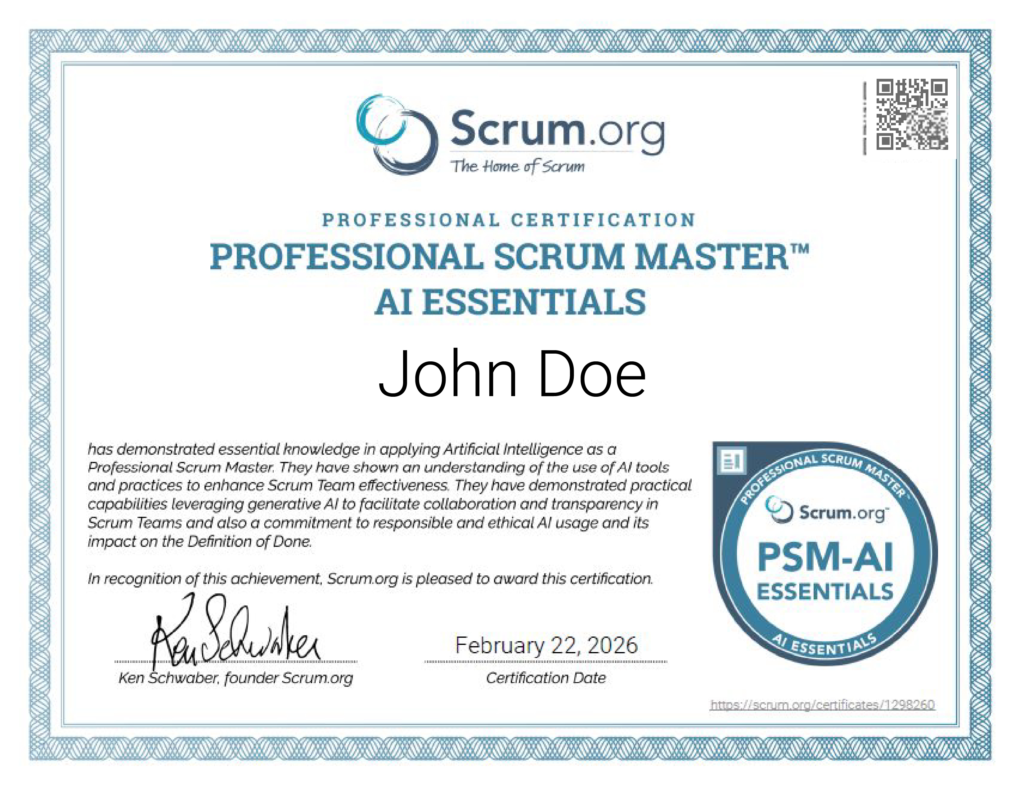 Certification Image