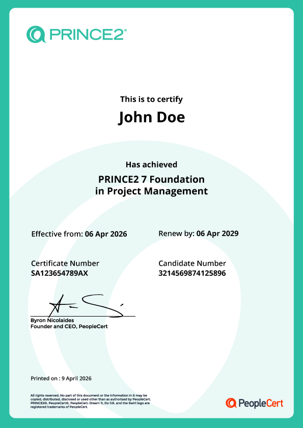 Certification Image