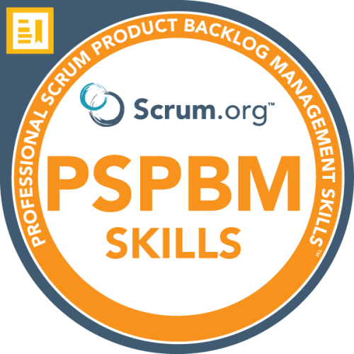 PSPBM Skills Professional Scrum Product Backlog Management (PSPBM) Skills™ Official Credential Mark