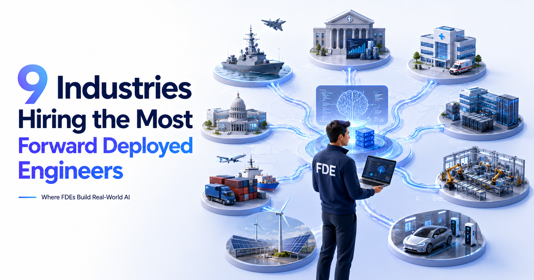 9 Industries Hiring the Most Forward Deployed Engineers