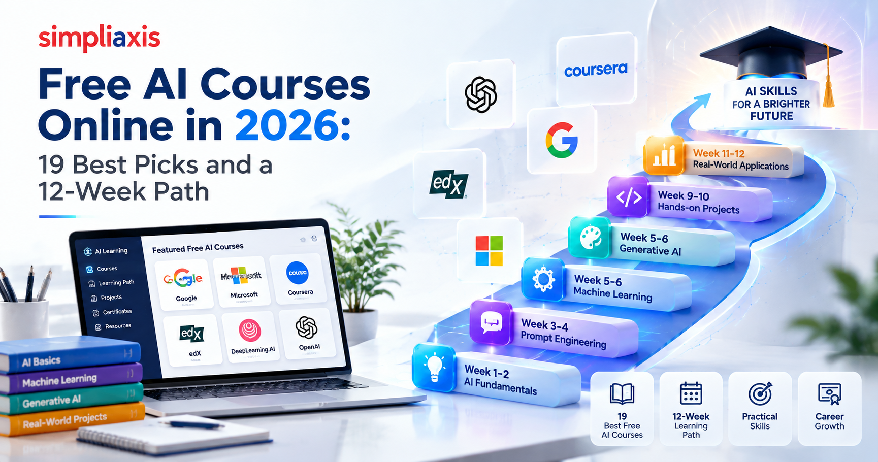 Free AI Courses Online in 2026: 19 Best Picks and a 12-Week Path