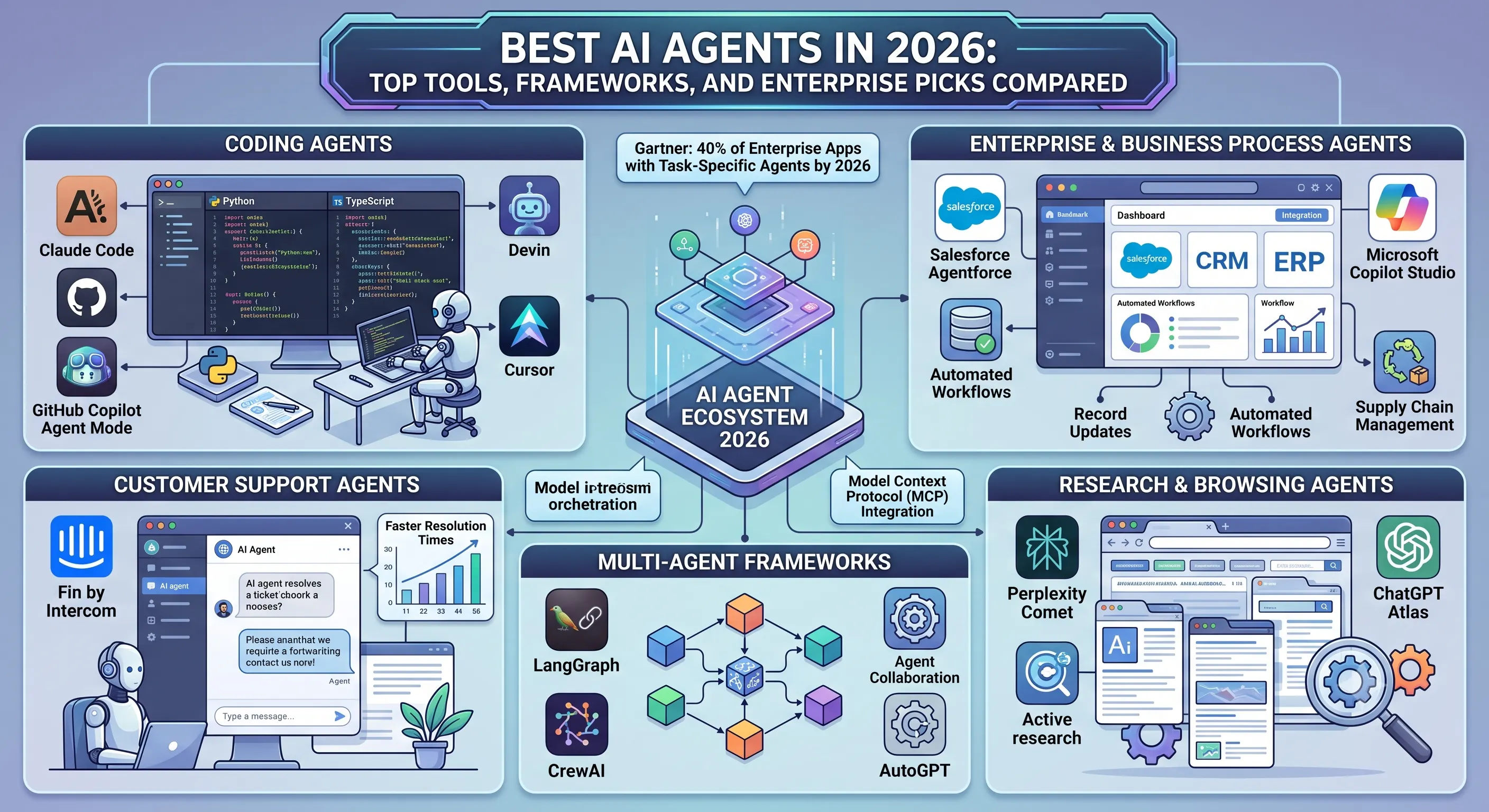 Best AI Agents in 2026: Top Tools, Frameworks, and Enterprise Picks Compared