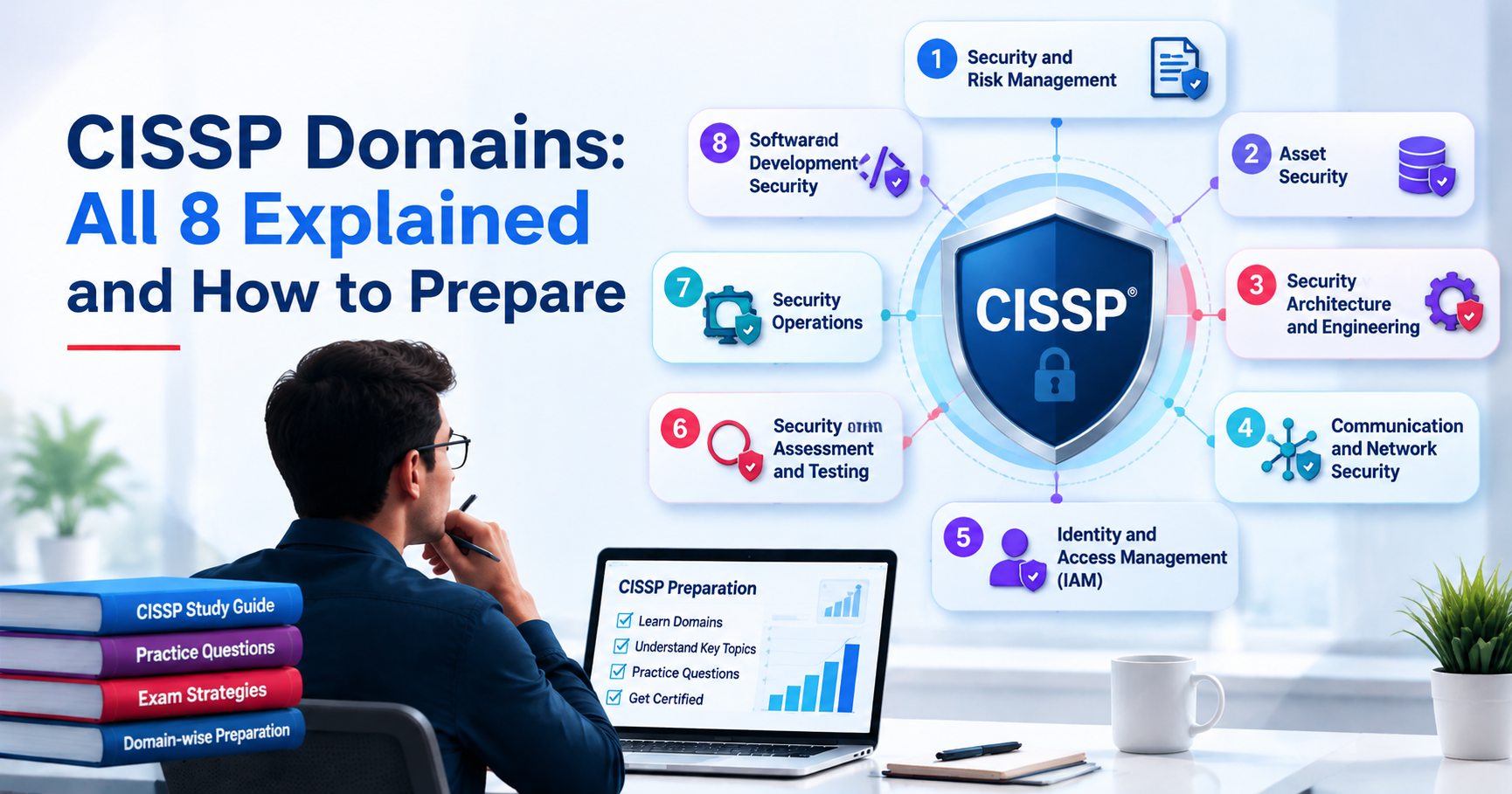 CISSP Domains: All 8 Explained and How to Prepare
