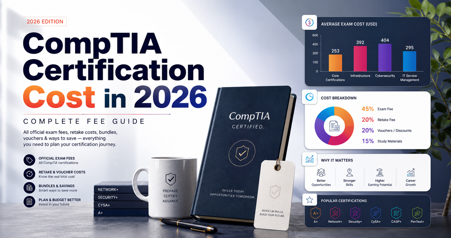 CompTIA Certification Cost in 2026