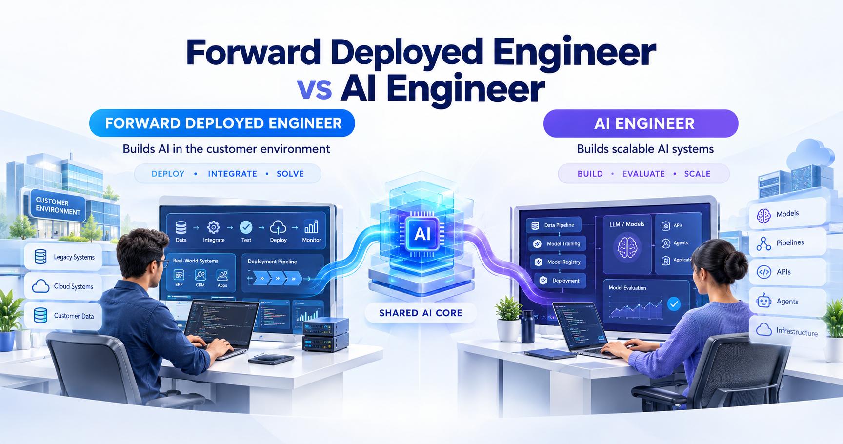 Forward Deployed Engineer vs AI Engineer
