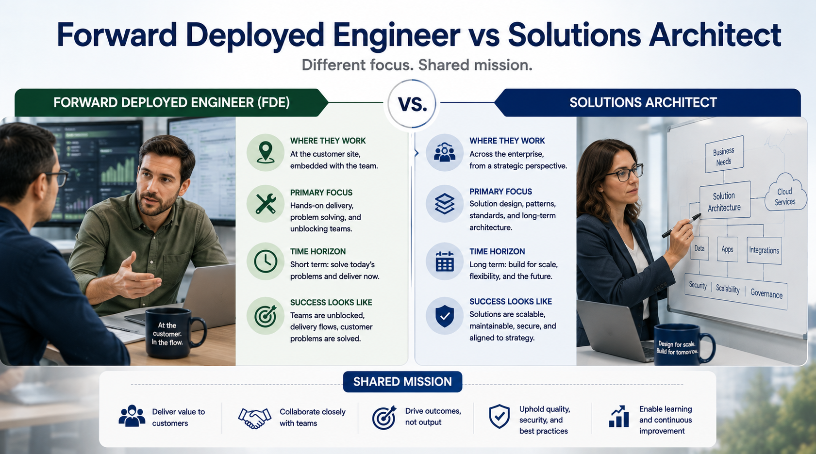 Forward Deployed Engineer vs Solutions Architect