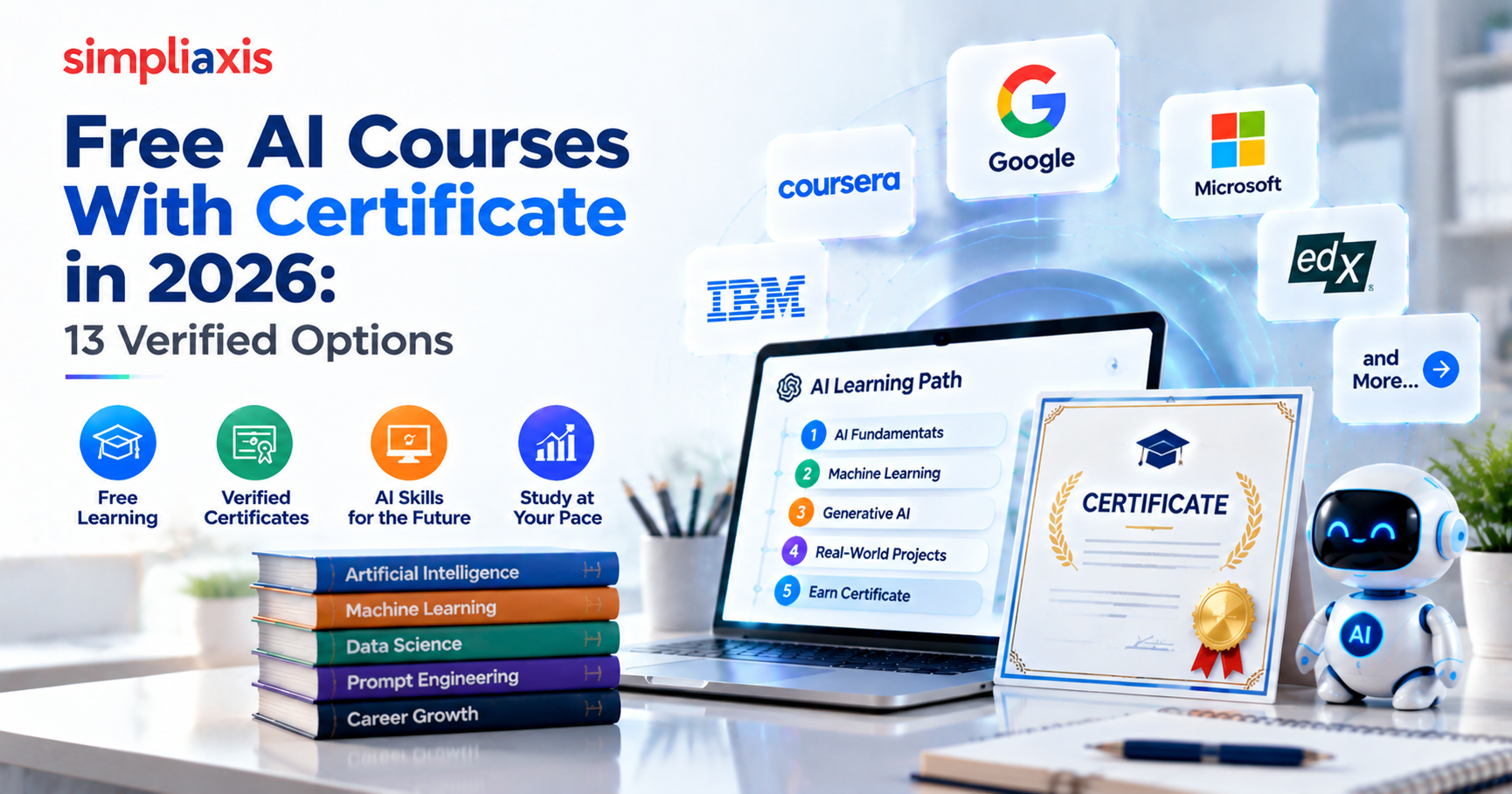 Free AI Courses With Certificate in 2026: 13 Verified Options