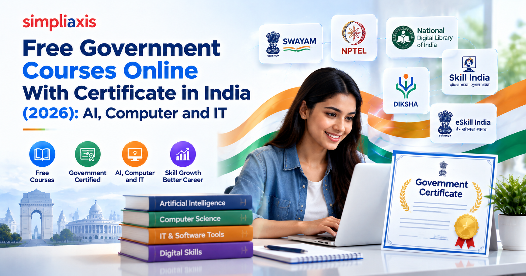 Free Government Courses Online With Certificate in India (2026): AI, Computer and IT