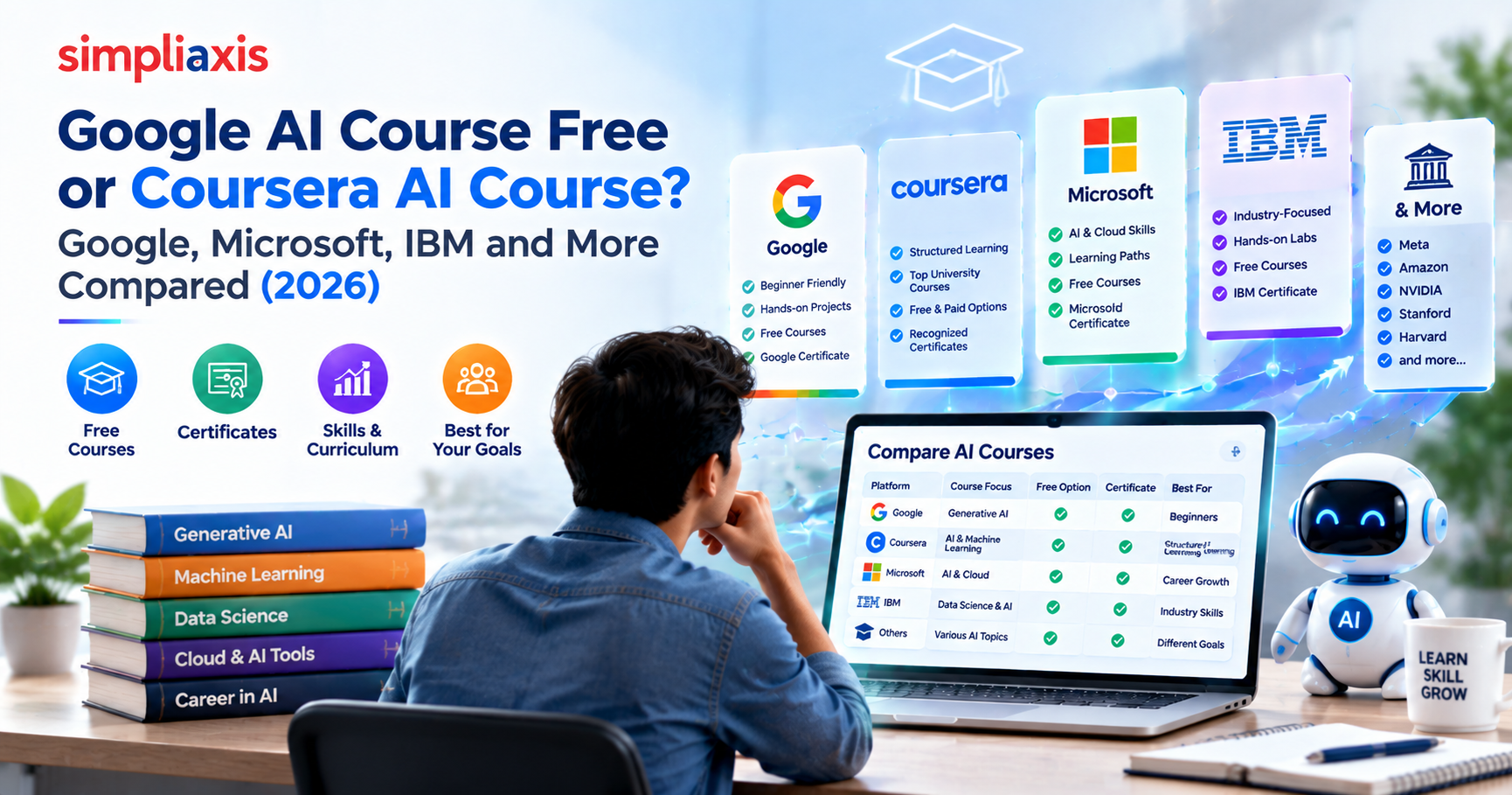 Google AI Course Free or Coursera AI Course? Google, Microsoft, IBM and More Compared (2026)