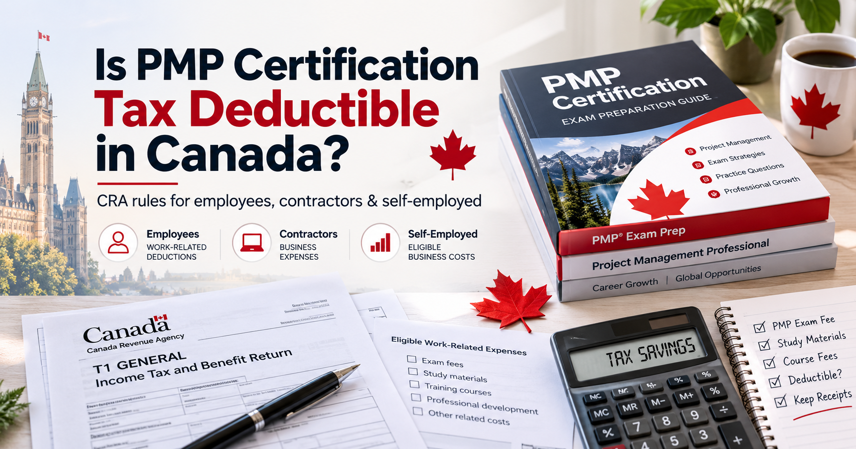 is PMP certification tax deductible in Canada