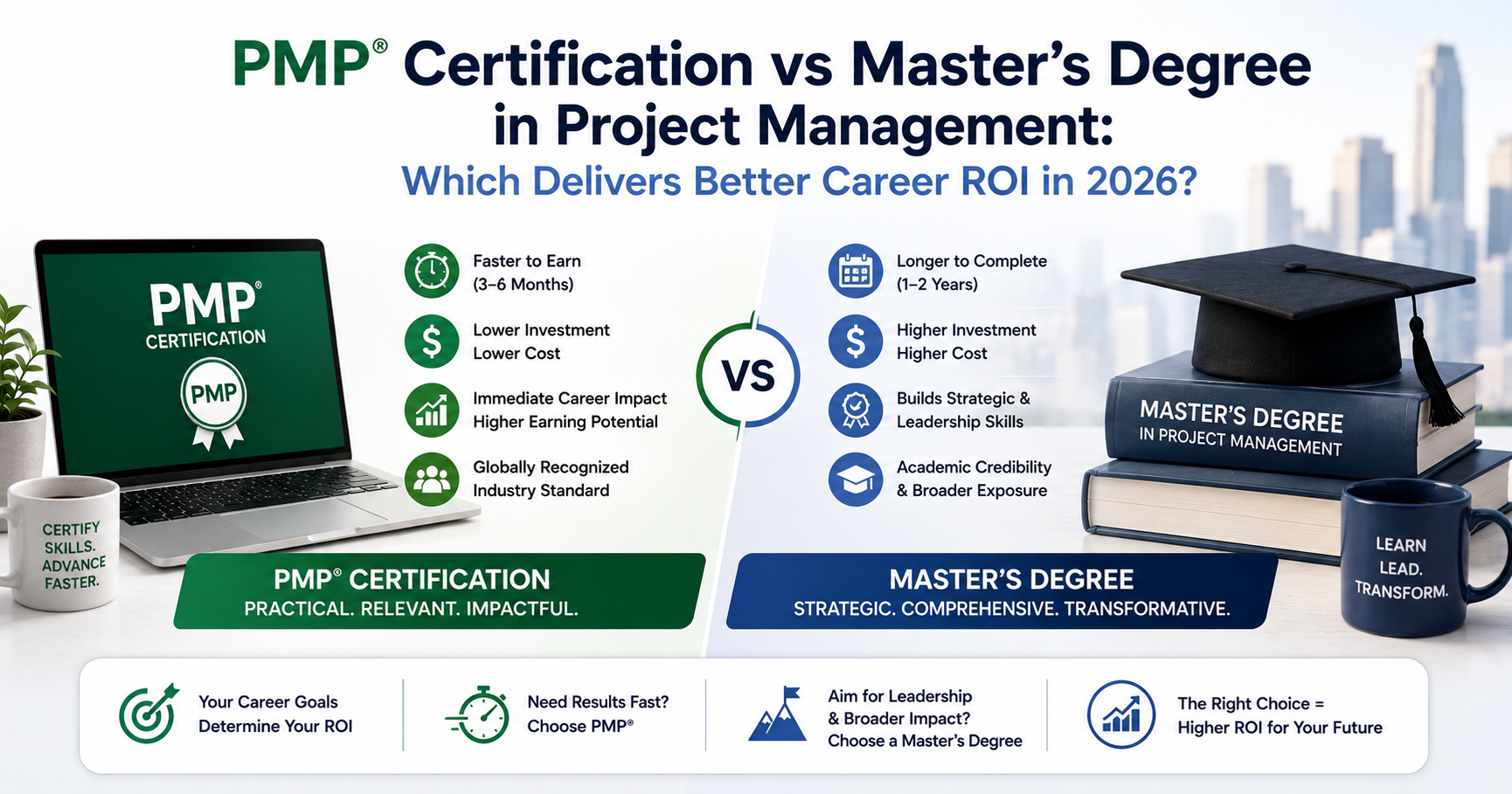PMP Certification vs Master Degree