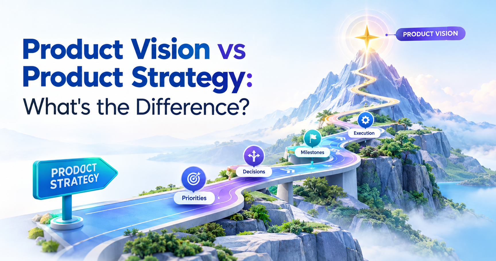 Product vision vs Product strategy