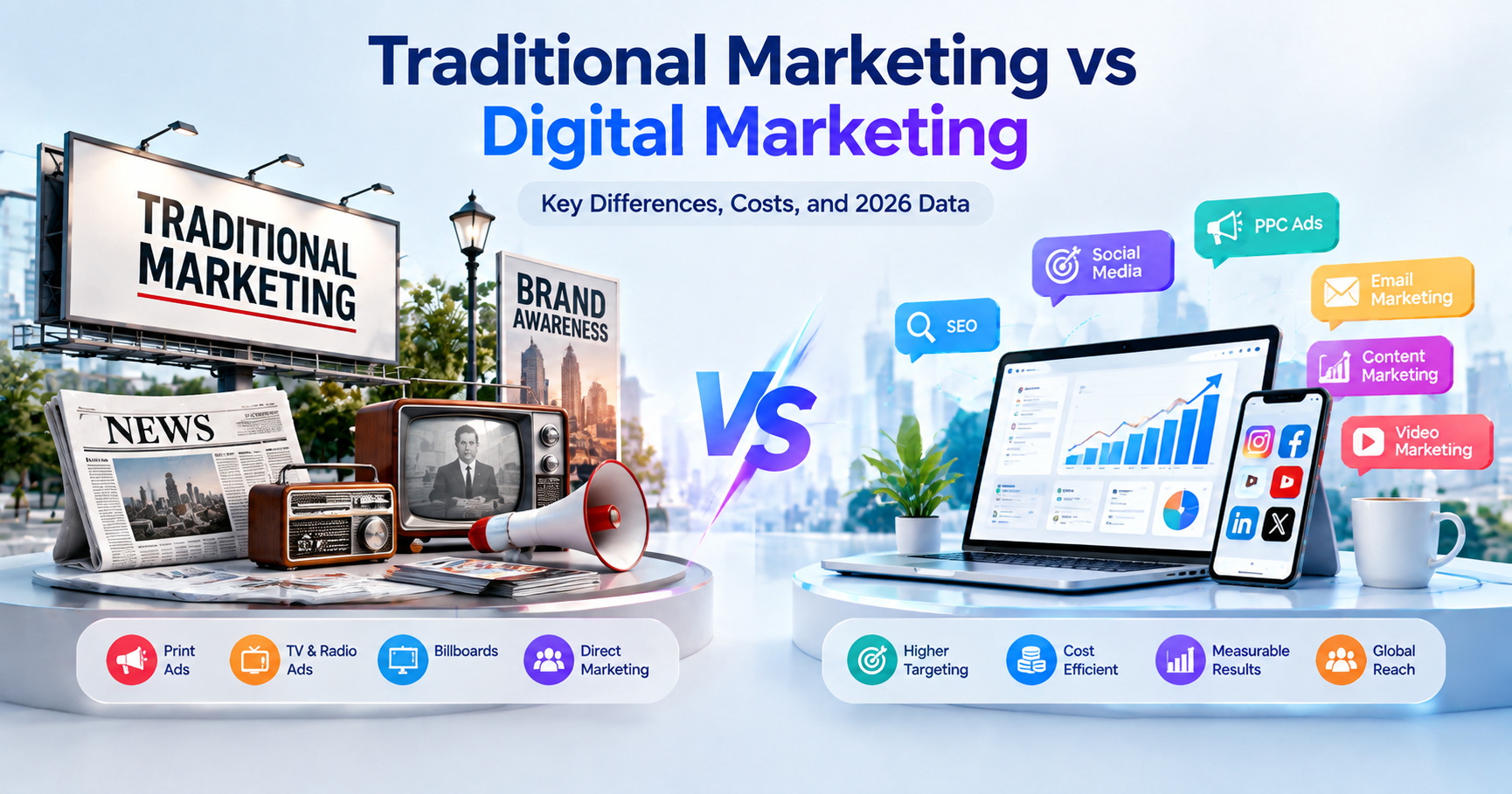 Traditional Marketing vs Digital Marketing
