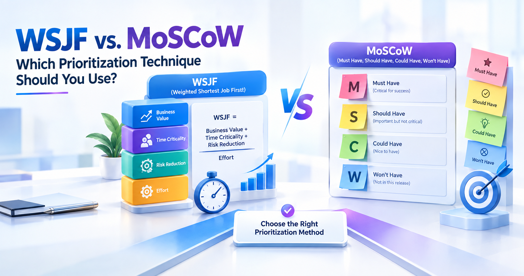 WSJF vs. MoSCoW