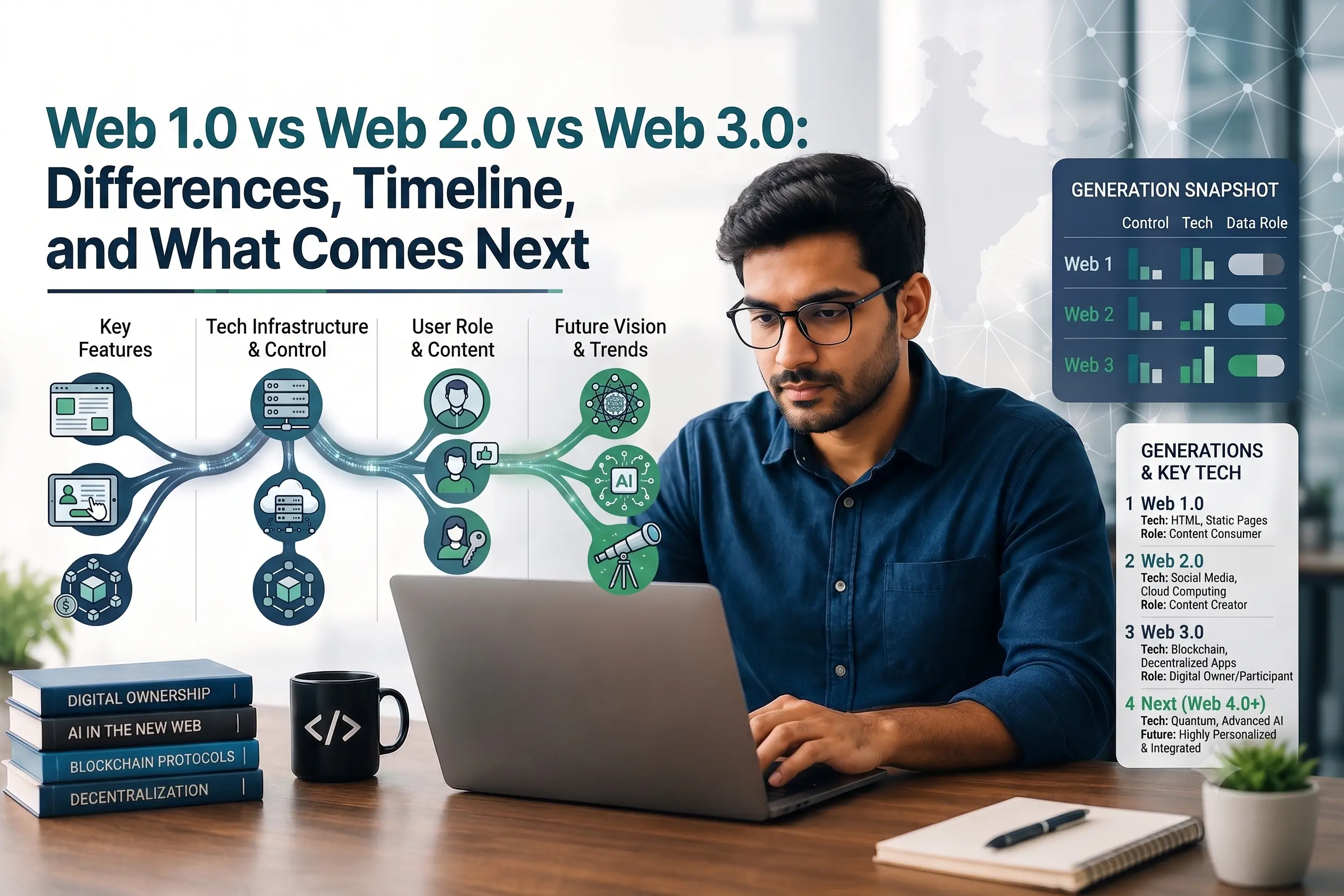 Web 1.0 vs Web 2.0 vs Web 3.0: Differences, Timeline, and What Comes Next