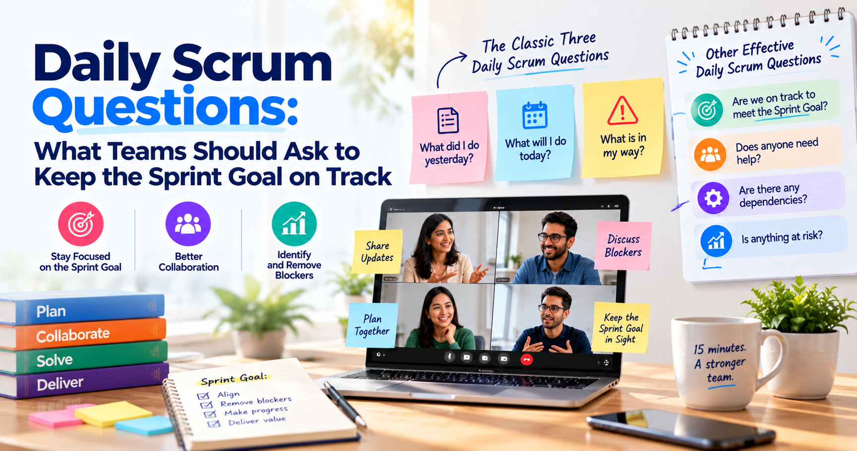 Daily Scrum Questions: What Teams Should Ask to Keep the Sprint Goal on Track