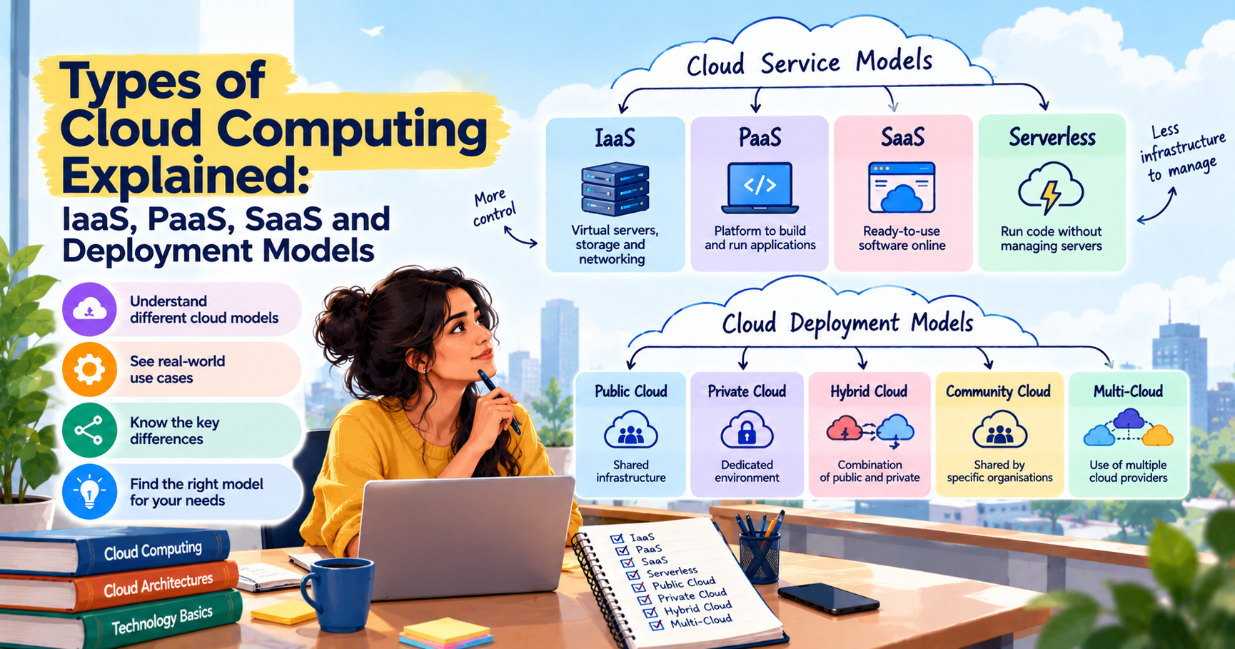 Types of Cloud Computing Explained: IaaS, PaaS, SaaS and Deployment Models
